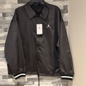 New Nike Air Jordan women's satin varsity coaches jacket